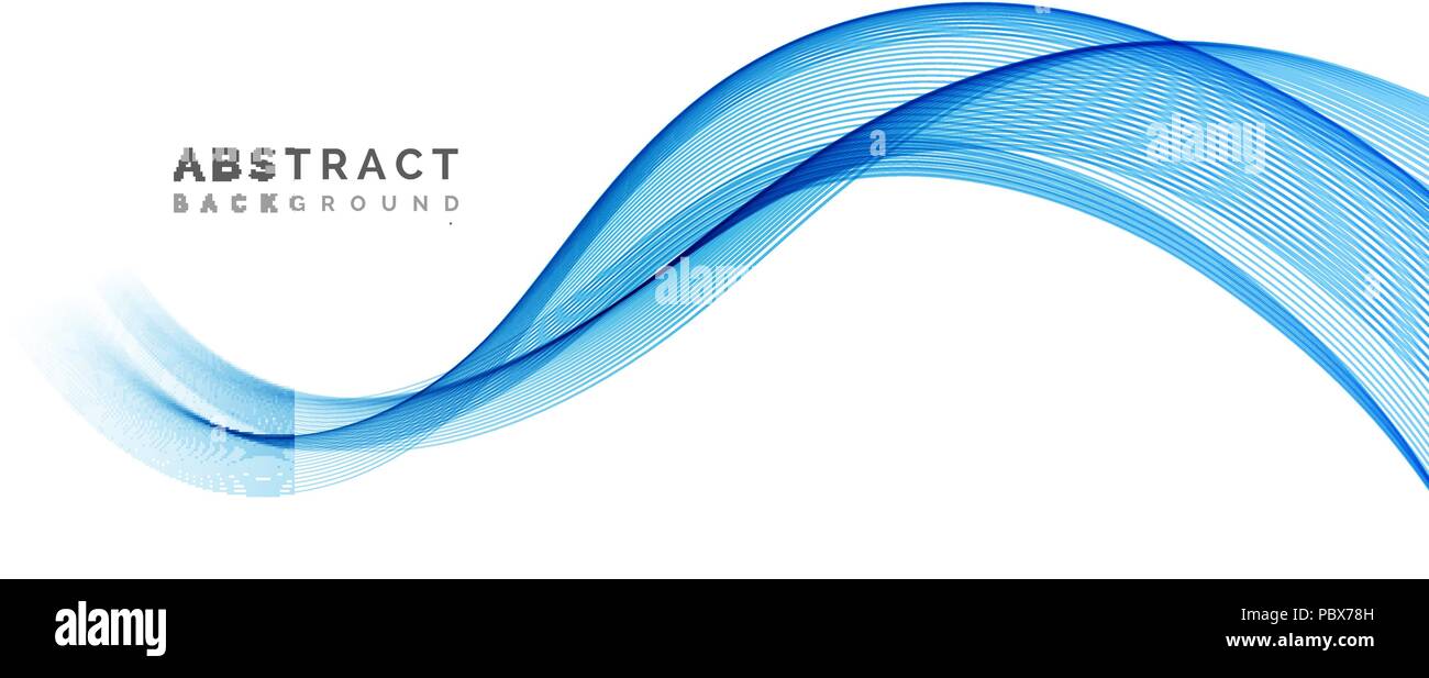 Abstract vector background, blue wavy Stock Vector Image & Art - Alamy