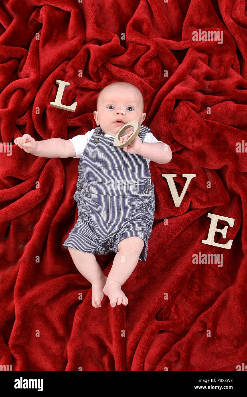 3 month old baby boy Stock Photo - Alamy