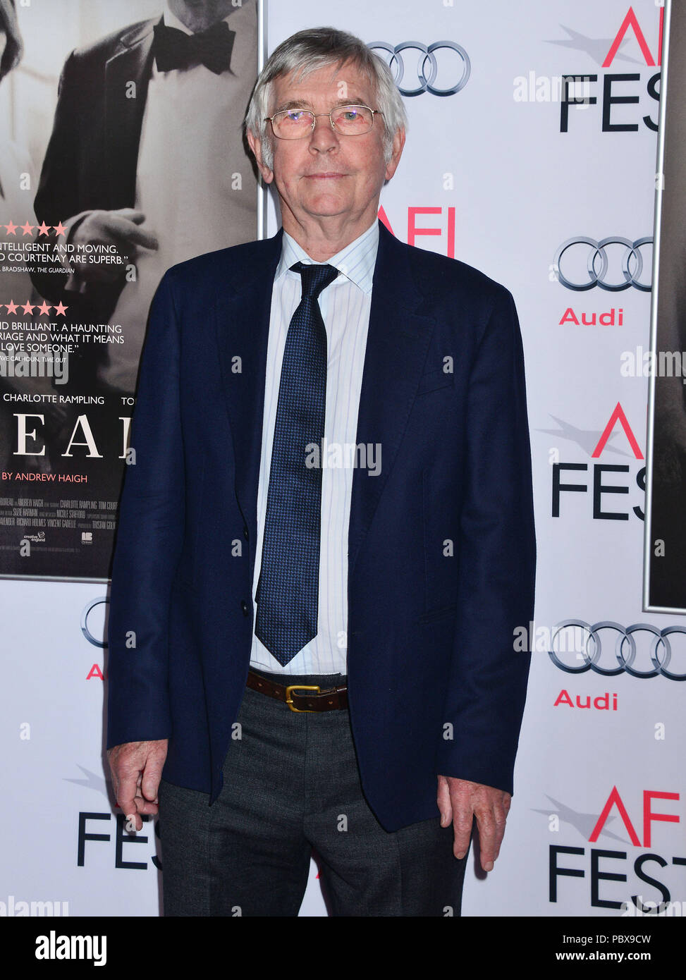 Tom Courtenay 016 at the Tribute to Charlotte Rampling and Tom Courtenay at the AFI Film Festival, 45 years ,  at the TCL Chinese Theatre in Los Angeles. November 11, 2015.Tom Courtenay 016 ------------- Red Carpet Event, Vertical, USA, Film Industry, Celebrities,  Photography, Bestof, Arts Culture and Entertainment, Topix Celebrities fashion /  Vertical, Best of, Event in Hollywood Life - California,  Red Carpet and backstage, USA, Film Industry, Celebrities,  movie celebrities, TV celebrities, Music celebrities, Photography, Bestof, Arts Culture and Entertainment,  Topix, Three Quarters, ver Stock Photo