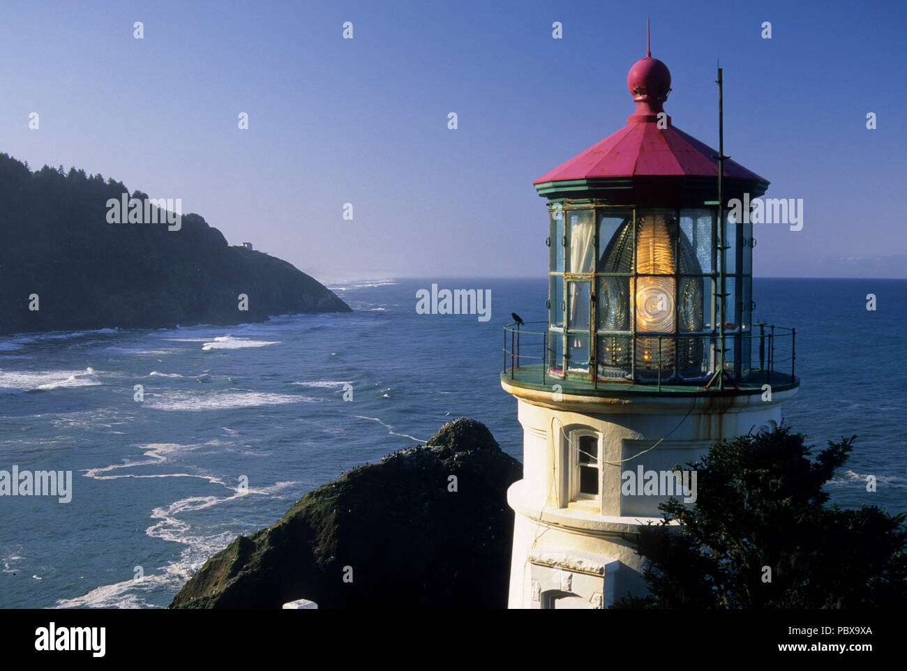 Heceta Head Lighthouse, Heceta Head Lighthouse State Park, Siuslaw National Forest, Oregon Stock Photo