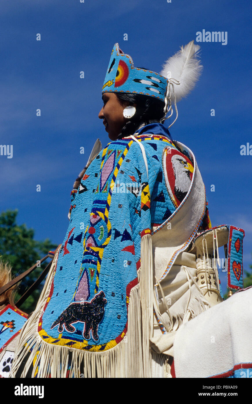 Pi-Ume-Sha Treaty Days parade, Warm Springs Indian Reservation, Oregon Stock Photo