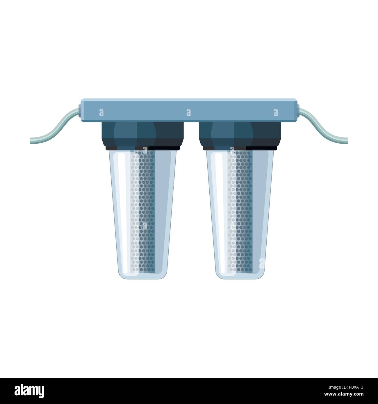 Water filters icon in cartoon design isolated on white background