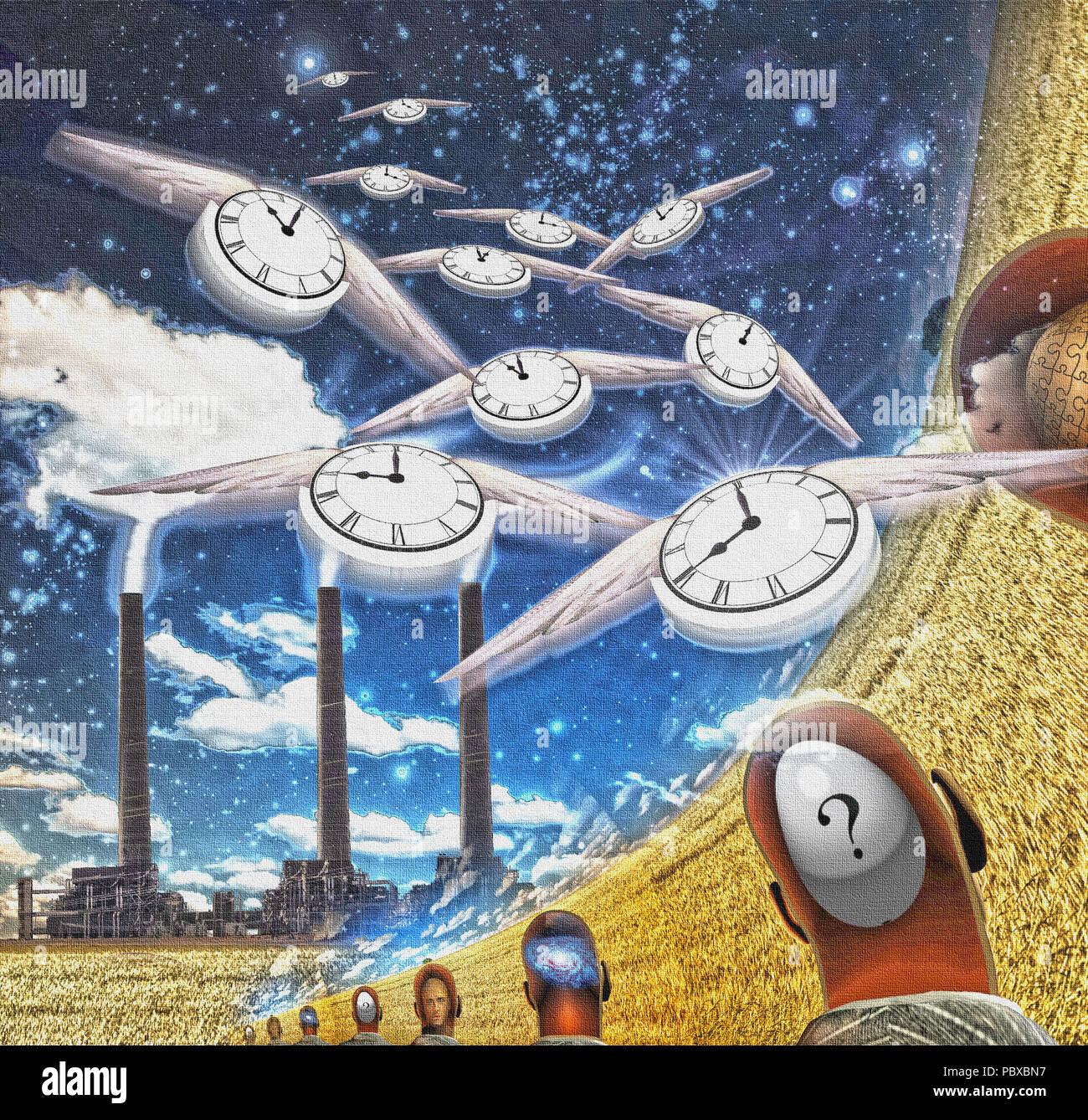 Factory clocks hi-res stock photography and images - Alamy