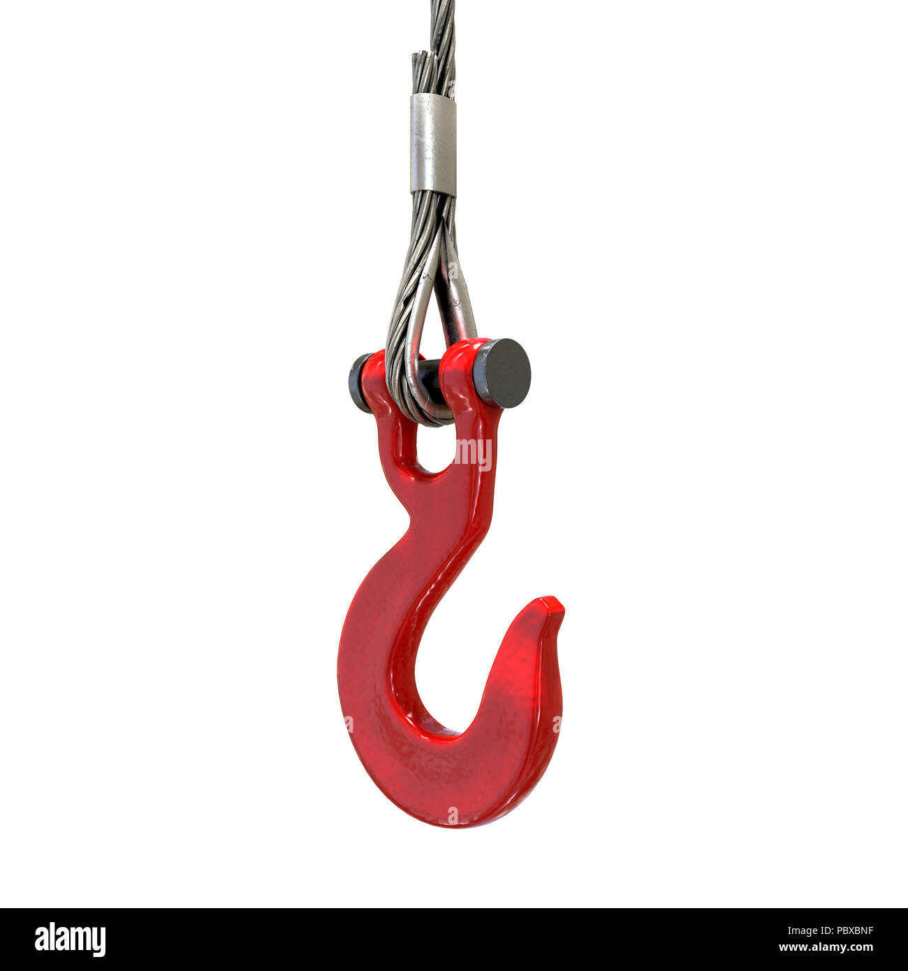 lifting crane hook and steel rope Stock Photo Alamy
