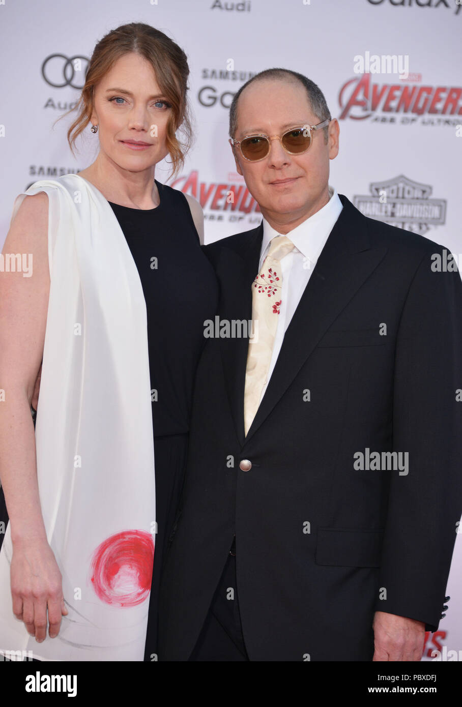 James spader and wife 293 red carpet event hires stock photography and