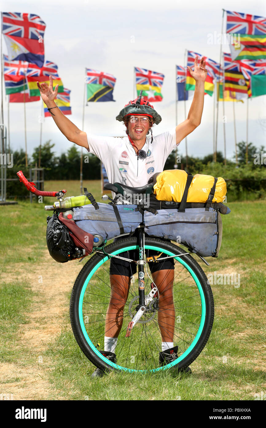 Ed Pratt (22) completes his 21,000 mile trip to circumnavigate the
