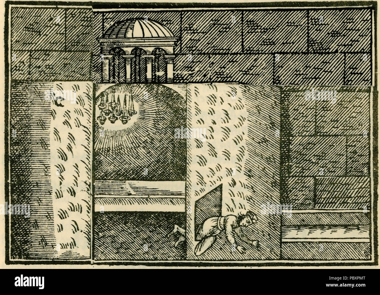 242 Gestalt des H Grabes - Schweigger Salomon - 1608 Stock Photo