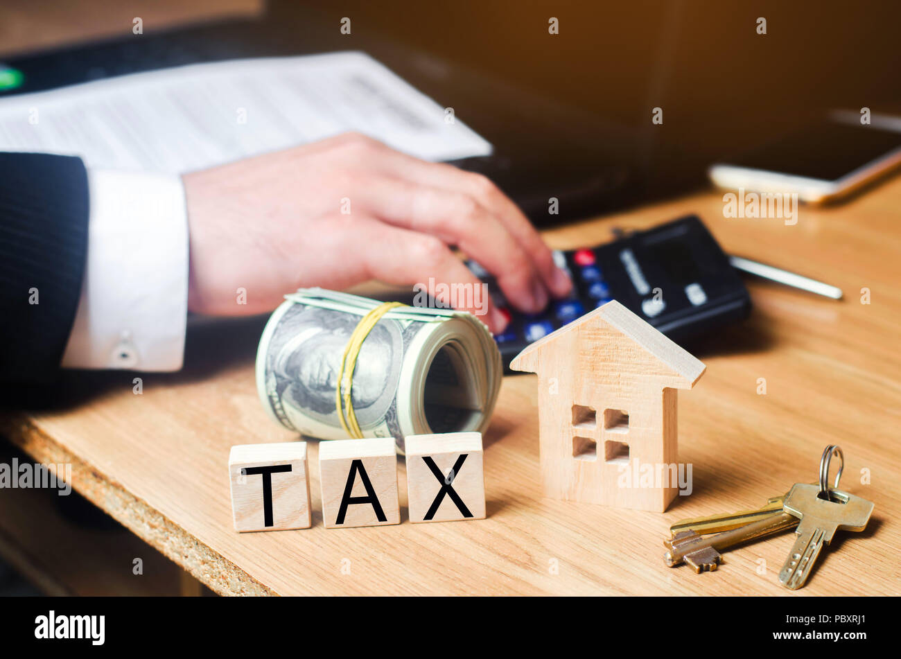 Concept of property taxes, purchase and sale of property and house