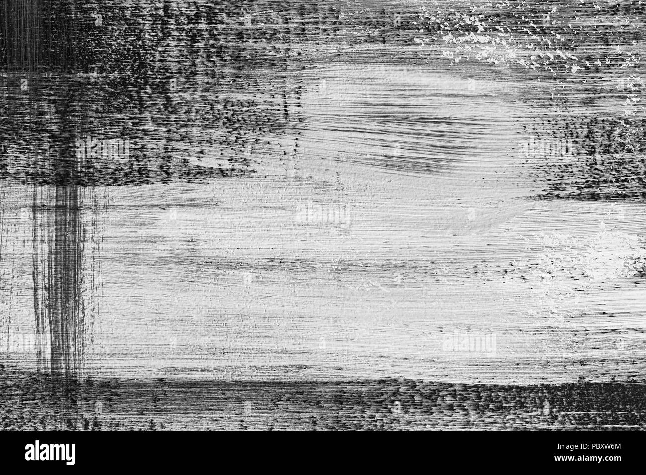 Black and White Paint Textured Abstract High resolution texture for background Stock Photo