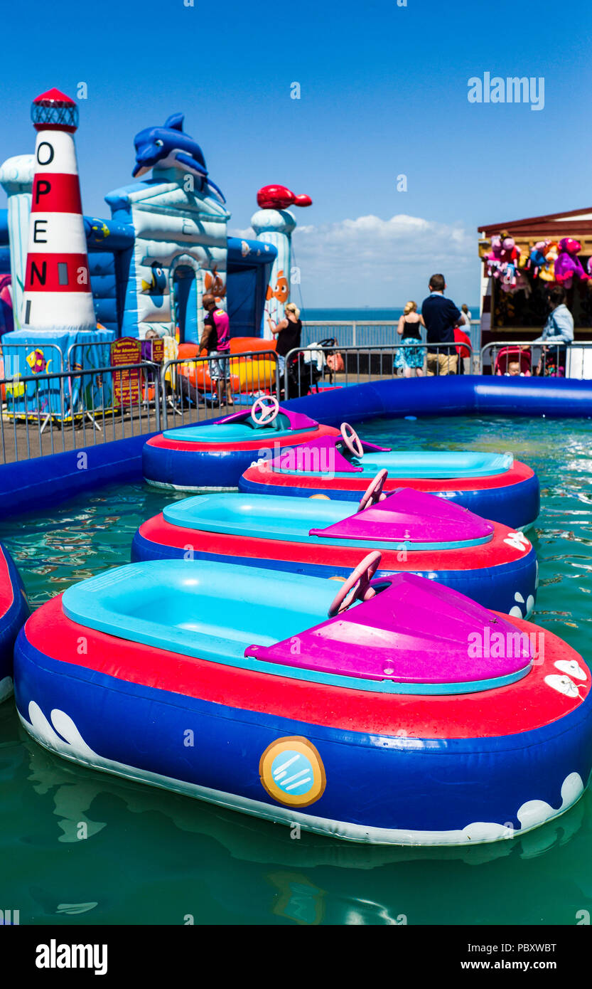 Boat Rides for children on Herne Bay Pier Stock Photo Alamy