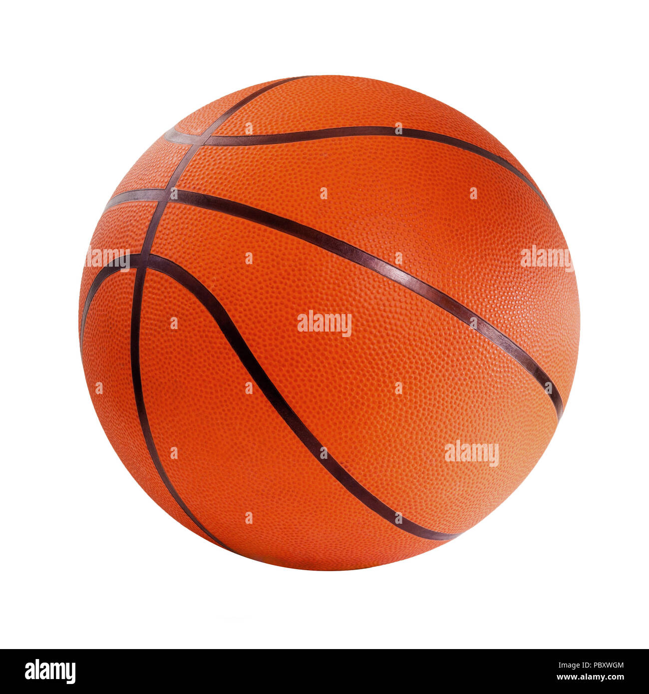 Orange basket ball, isolated in white background Stock Photo