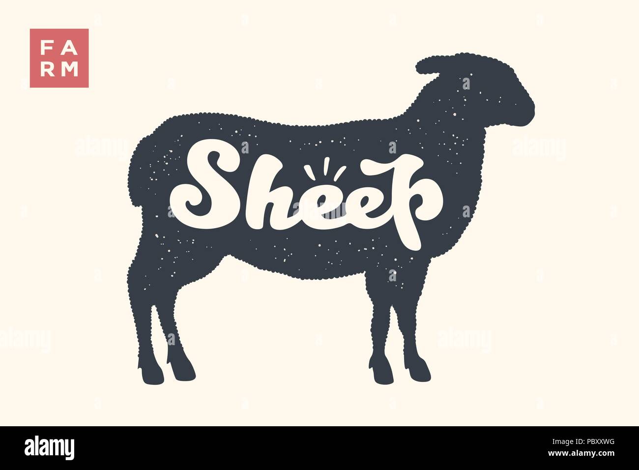 Sheep. Lettering, typography Stock Vector Image & Art - Alamy