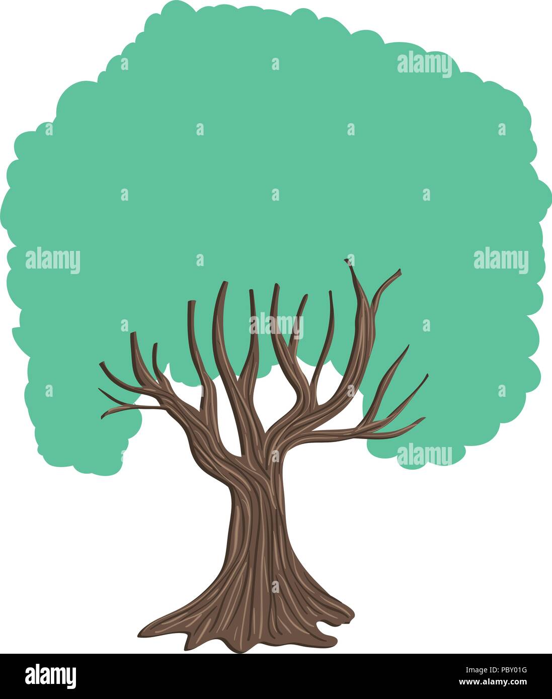 tree plant nature icon Stock Vector Image & Art - Alamy