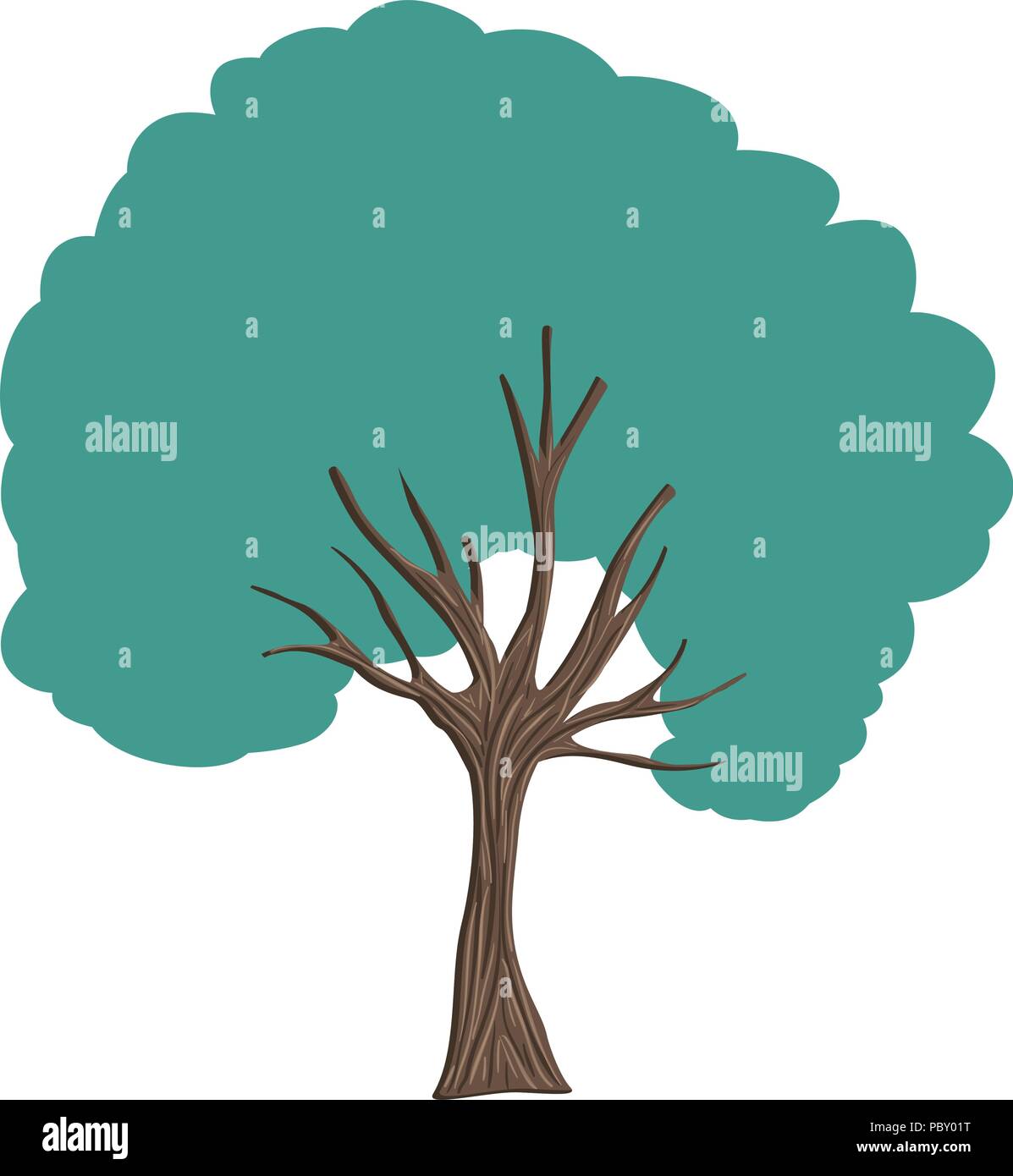 tree plant nature icon Stock Vector Image & Art - Alamy