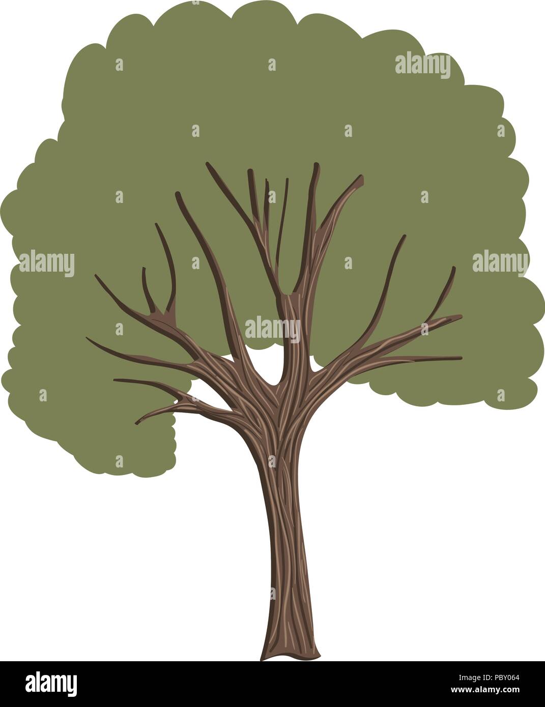 tree plant nature icon Stock Vector Image & Art - Alamy
