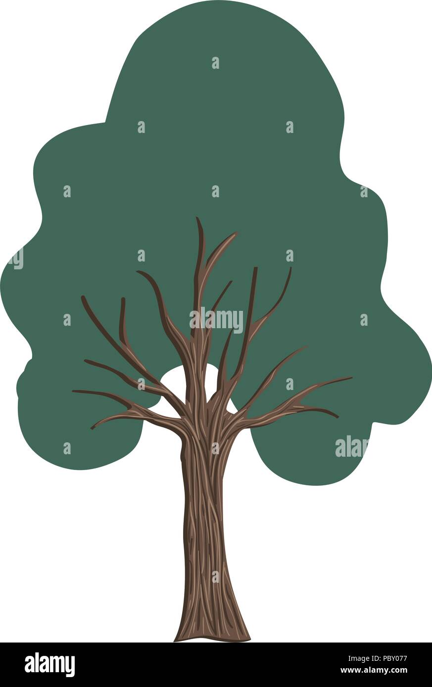tree plant nature icon Stock Vector Image & Art - Alamy