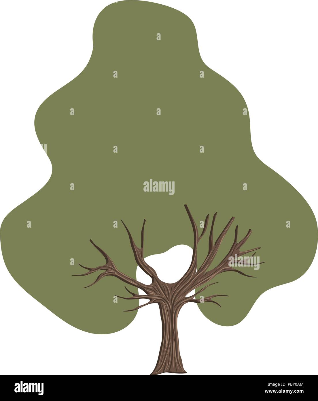 tree plant nature icon Stock Vector Image & Art - Alamy