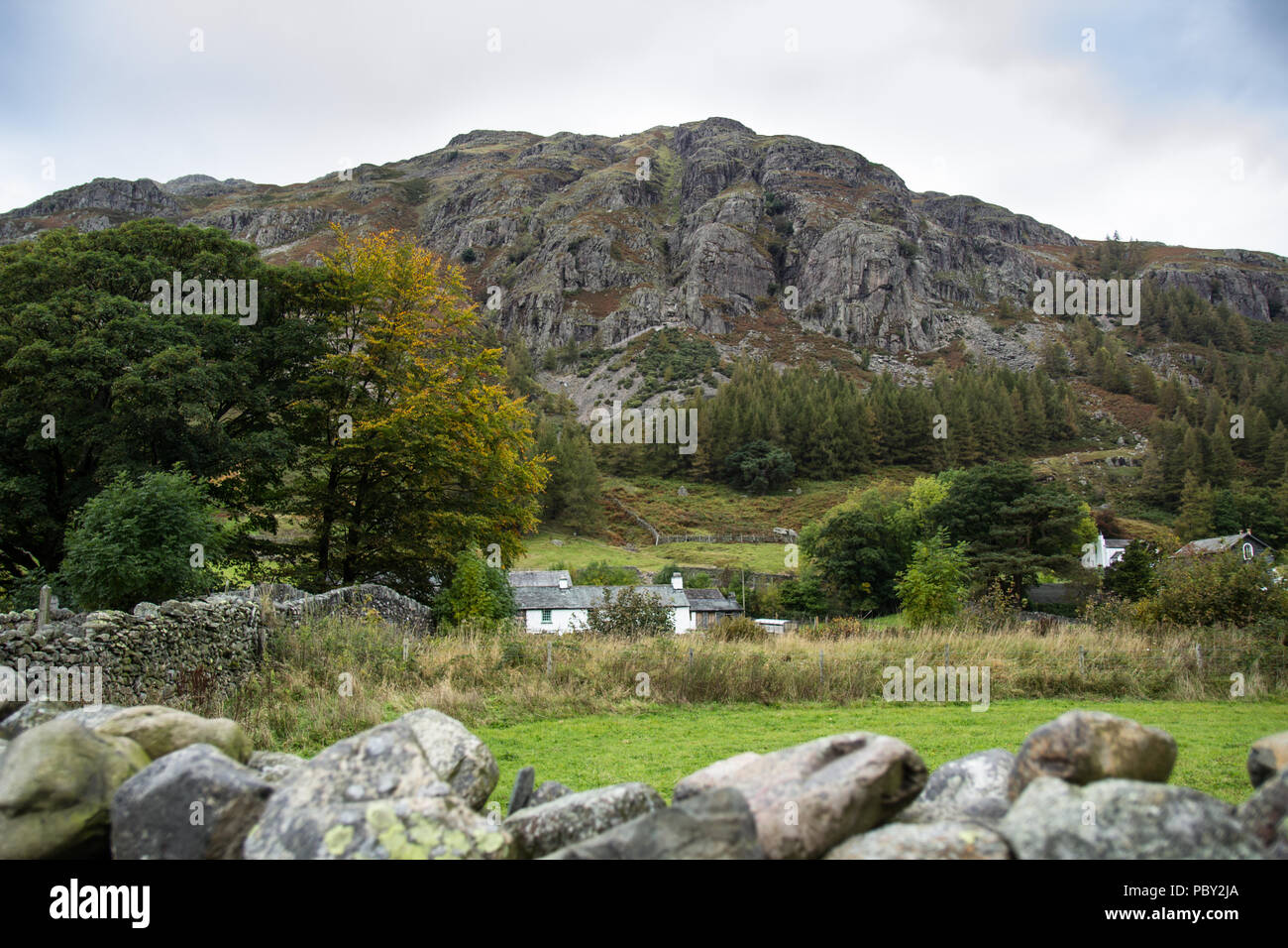 Blea Tarn Walk, Lake District National Park, England, UK. From Great Langdale to Little Langdale Stock Photo