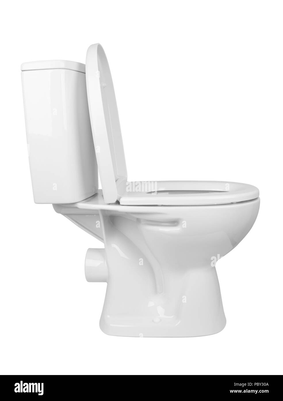 toilet bowl isolated on a white background Stock Photo Alamy