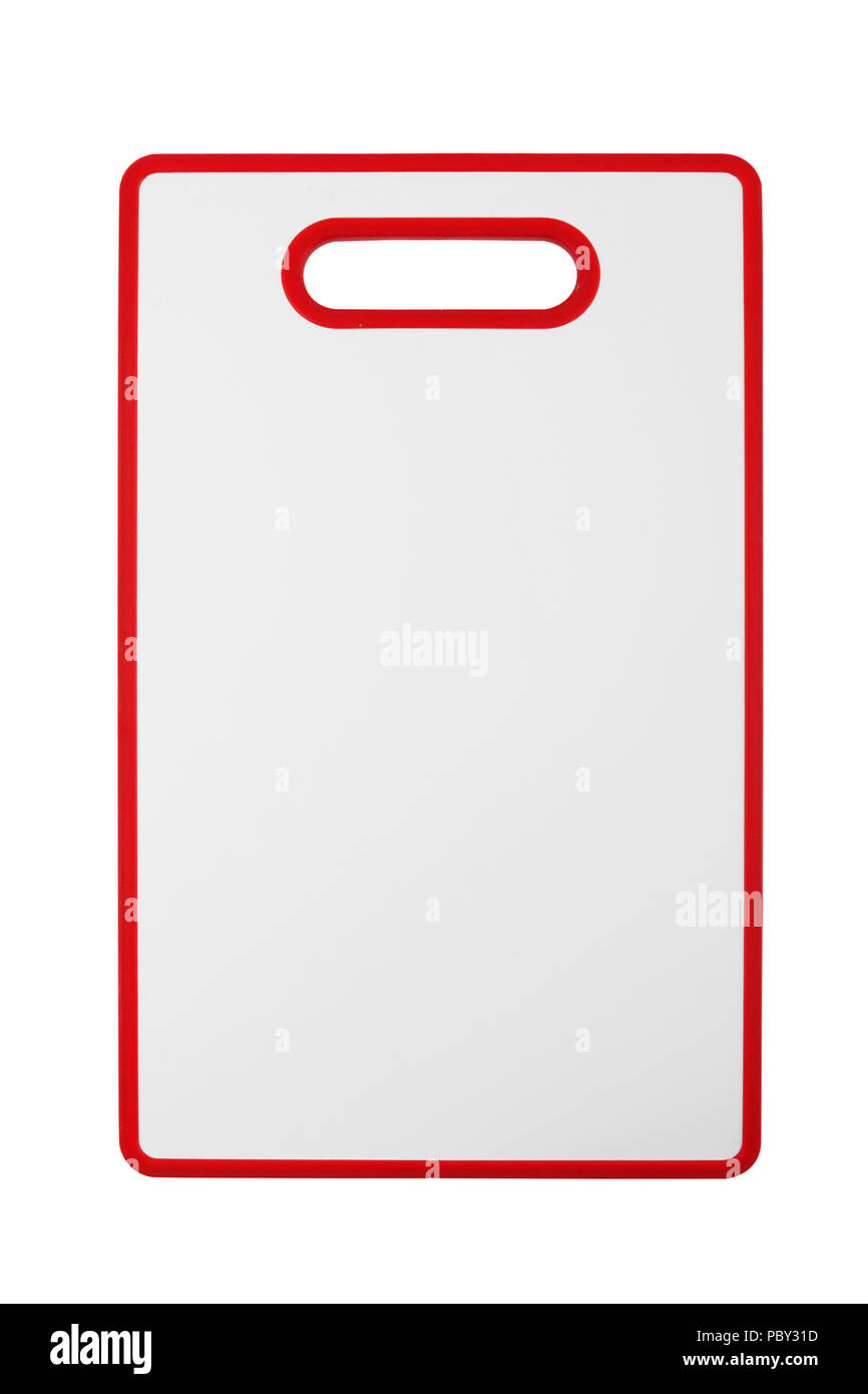 plastic cutting board isolated on white background Stock Photo