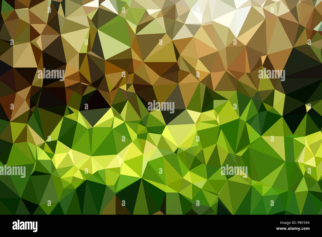 High resolution illustration based on colorful triangles Stock Photo