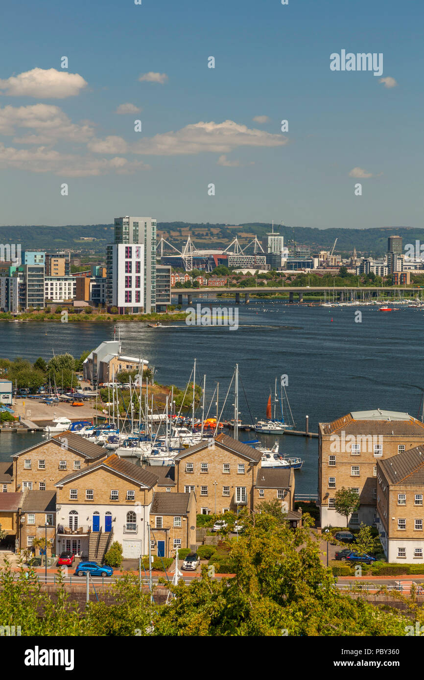 Modern Apartments, Cardiff Bay, Wales, UK Stock Photo Alamy
