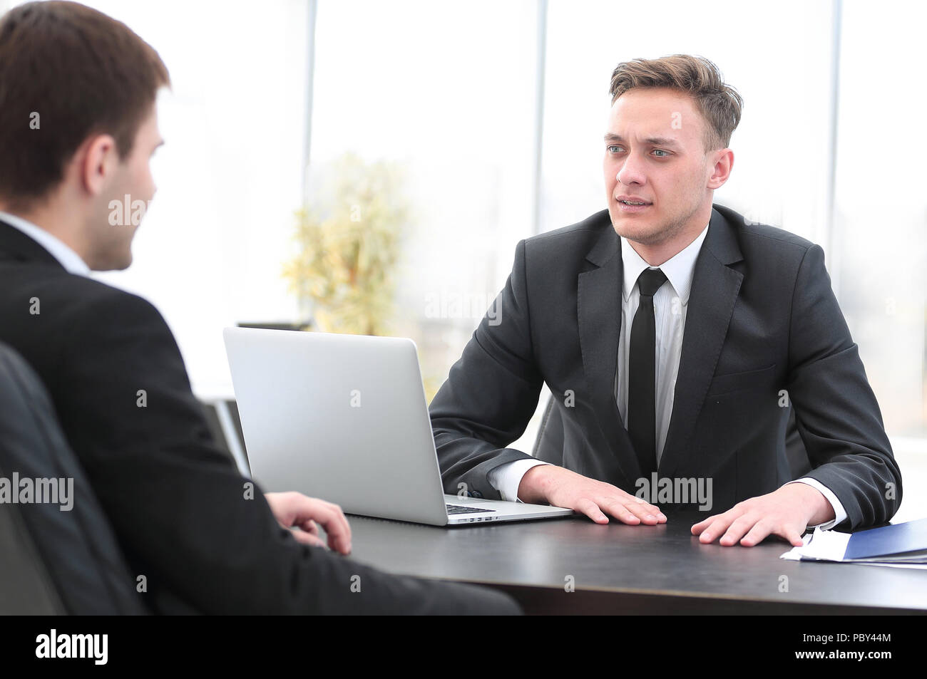 Woman manager communicates client hi-res stock photography and images ...
