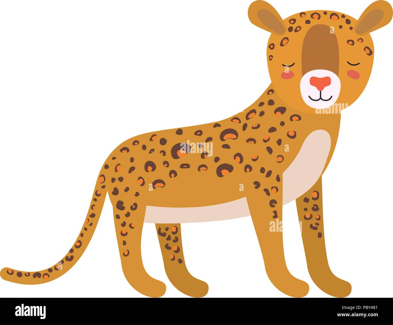 wild cheetah animal isolated Stock Vector Image & Art - Alamy