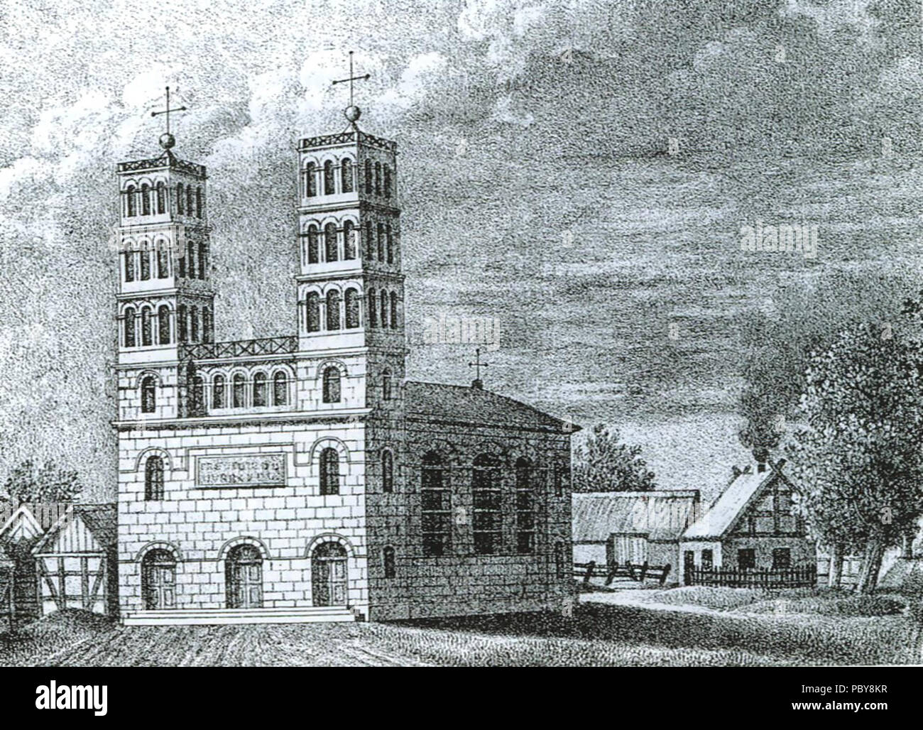 169 Dorfkirche Straupitz 1832 Stock Photo Alamy