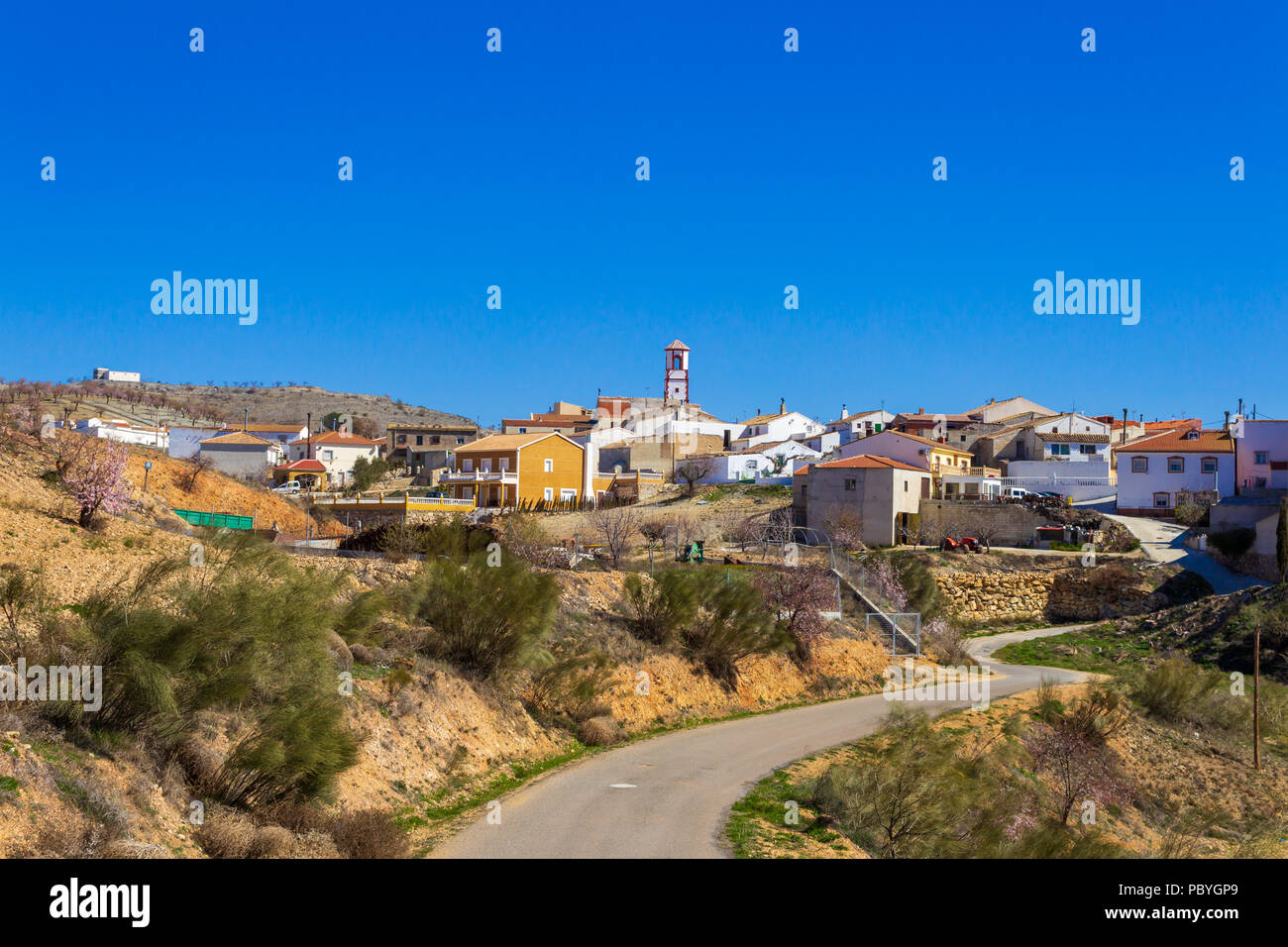 Los Cerricos, Small Rural Town in Andalusia, Spain Stock Photo