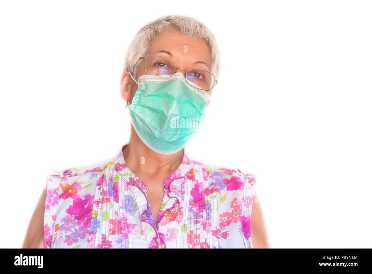 Human face model wearing mask hi-res stock photography and images - Alamy