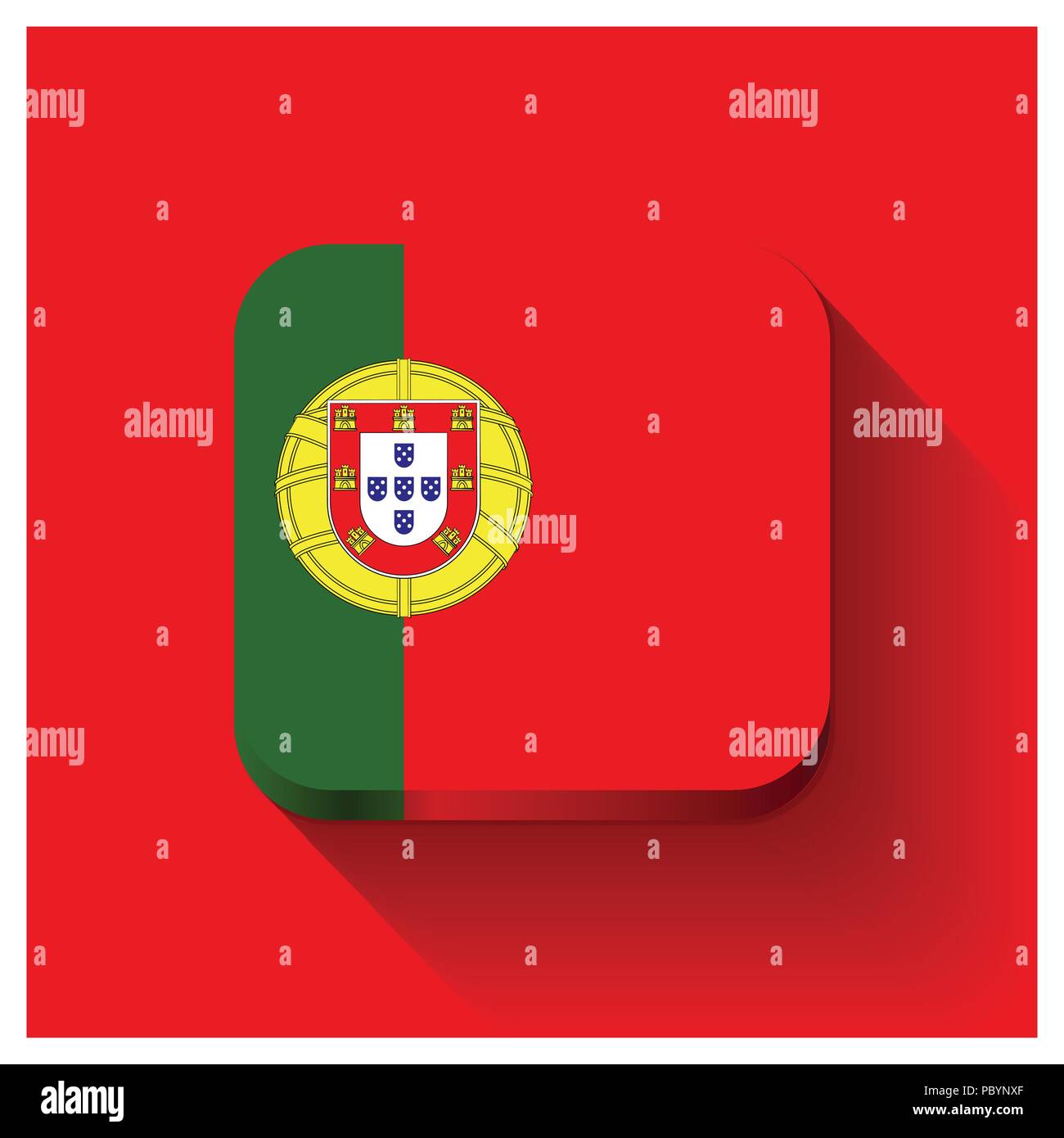 Portugal flag design vector Stock Vector Image & Art Alamy