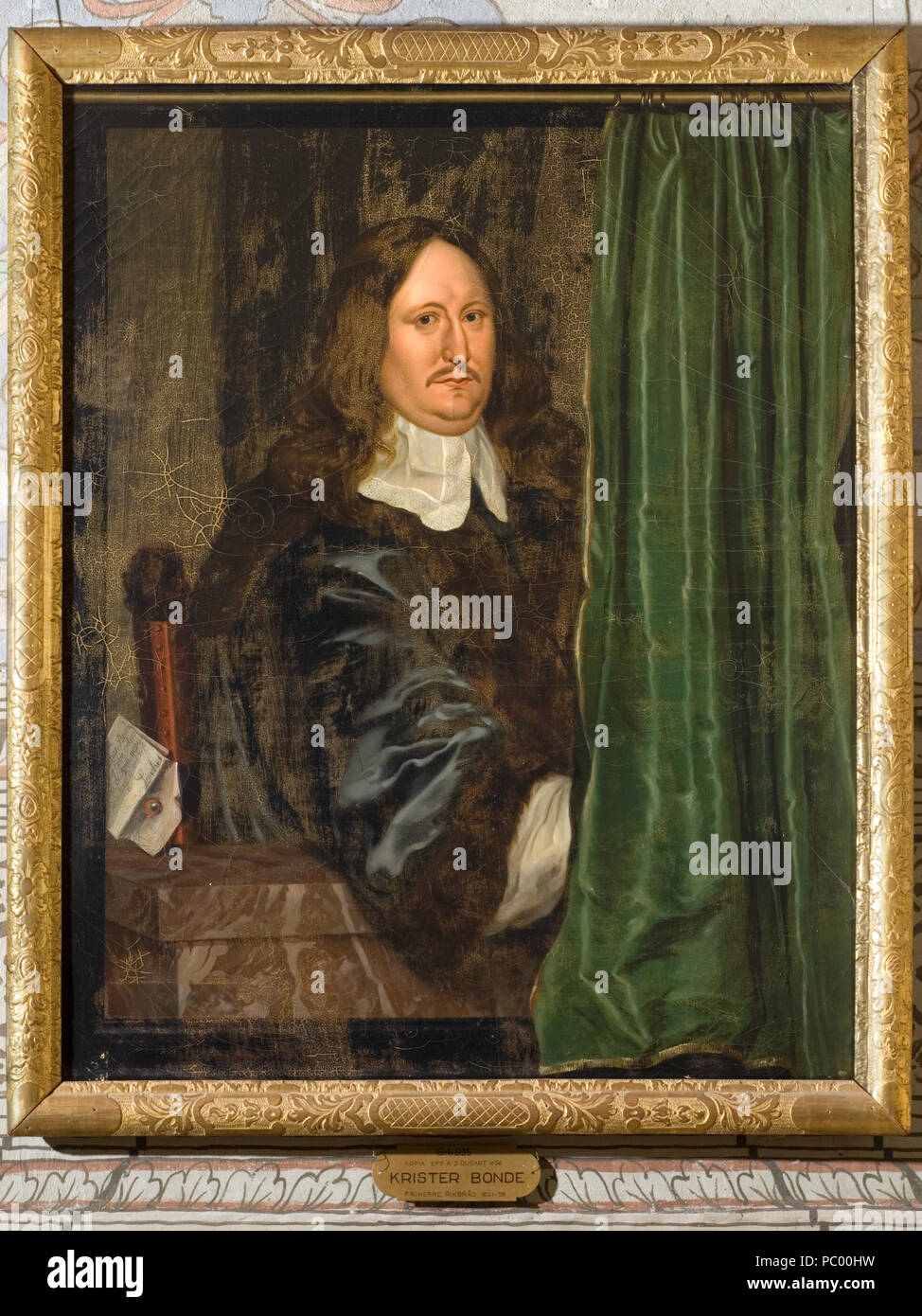 NM Grh 935 Dusart, K J (kopia efter) Krister Bonde 9 Christer Bonde, 1621-1659, friherre, riksråd, president i Kommerskollegium - Nationalmuseum - 15605 Stock Photo