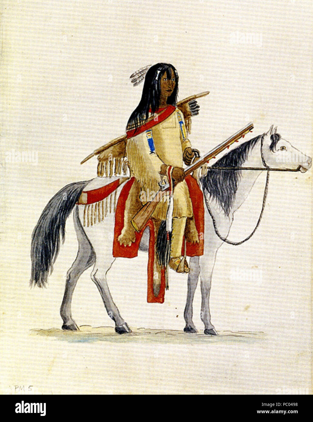 Indian on horseback hi-res stock photography and images - Alamy