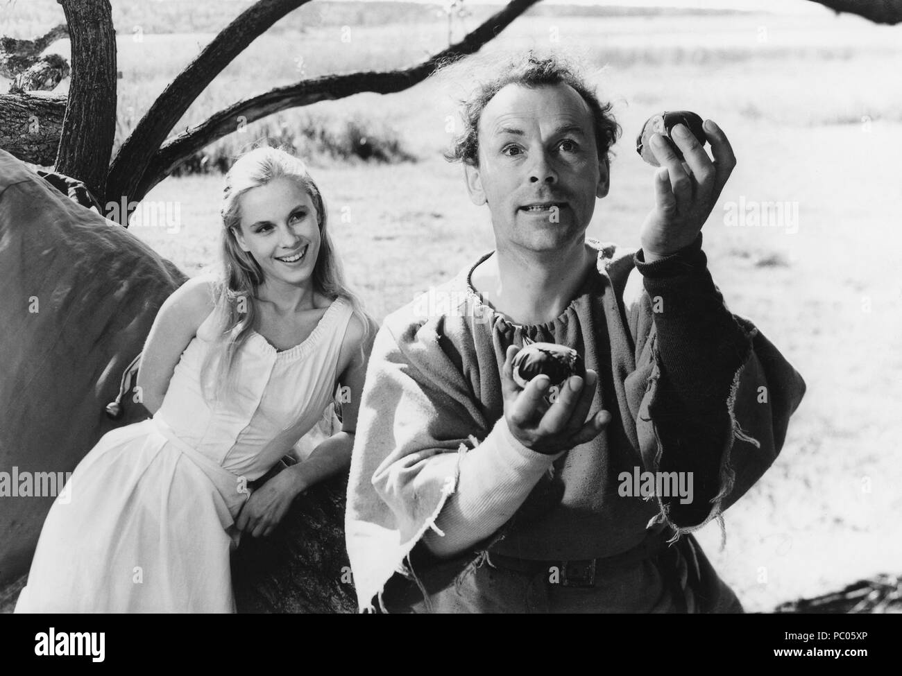 The Seventh Seal. Swedish film by Ingmar Bergman 1957 starring Bibi  Andersson and Nils Poppe. Ingmar Bergman. 1918-2007. Swedish film director  Stock Photo - Alamy