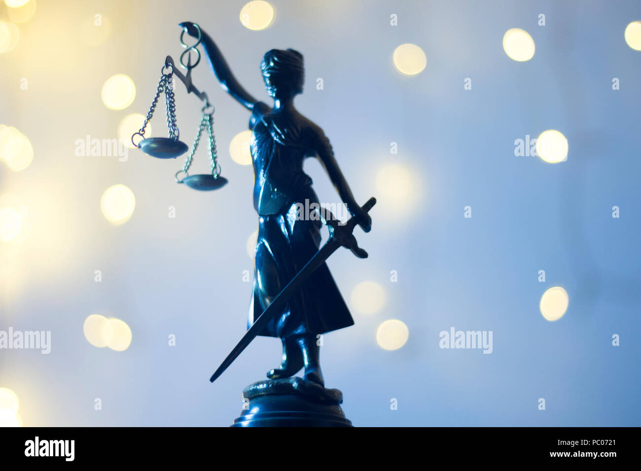 Lawyers legal office law statue representing blind justice courts