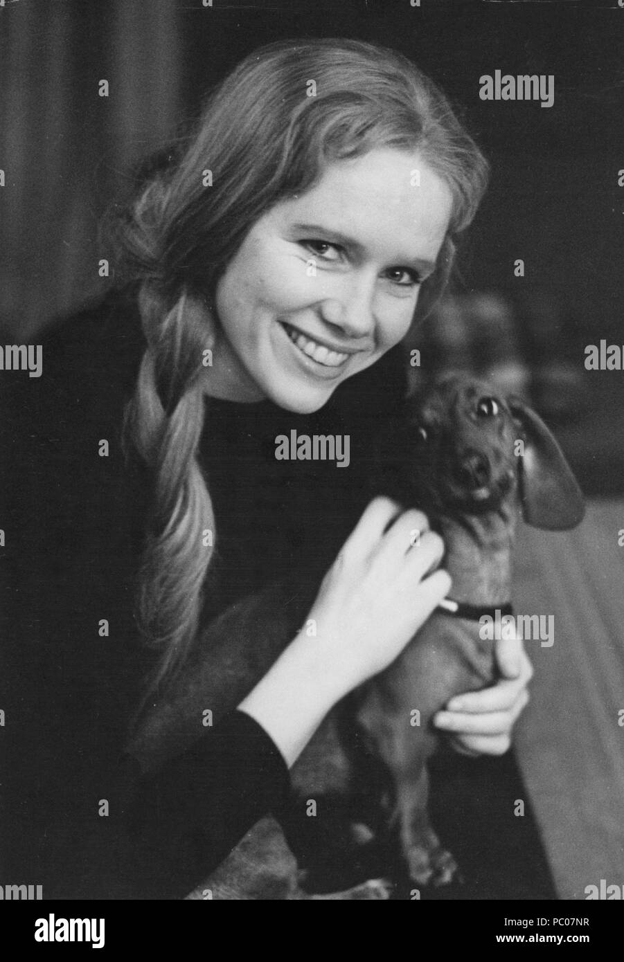 Liv Ullmann. Norwegian actress. Liv Ullman was Ingmar Bergmans partner. 1965 Stock Photo