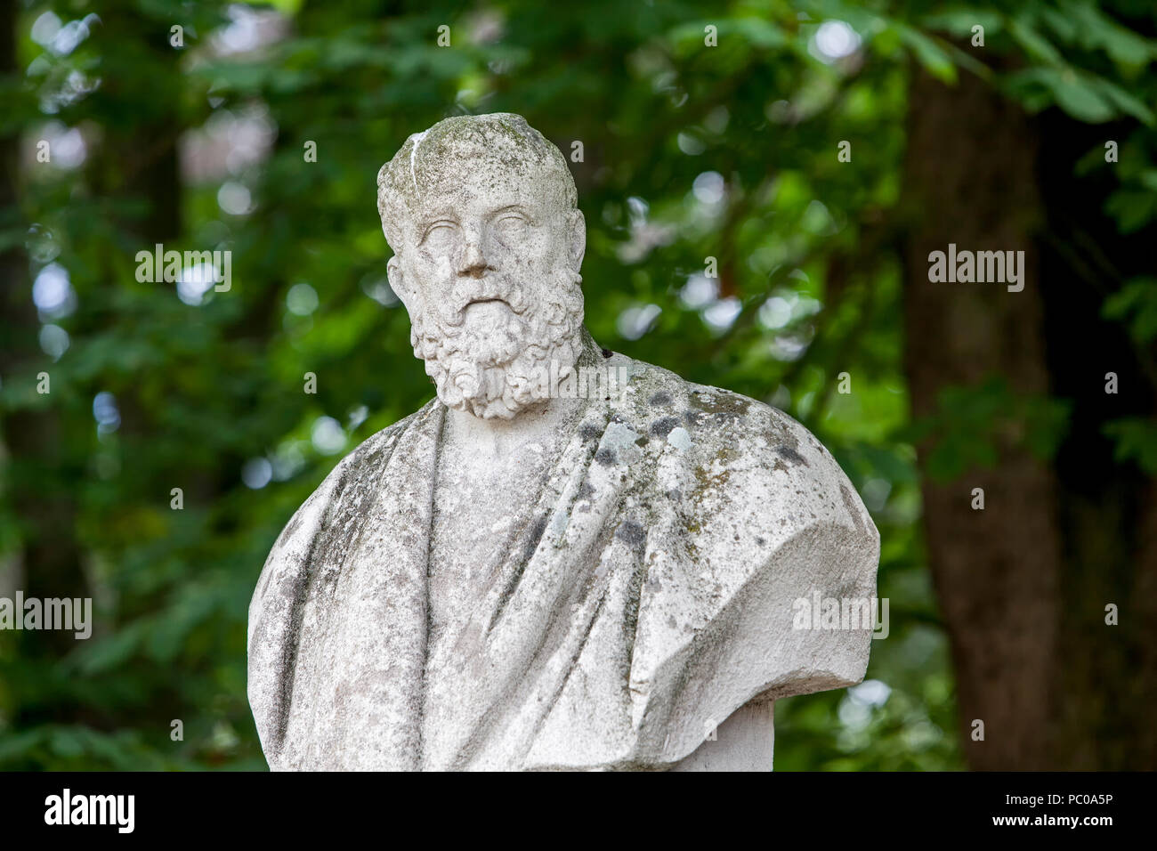 Socrates, 469-399 BC, philosopher of ancient Greece, bust at Nordkirchen Moated Palace, Germany Stock Photo