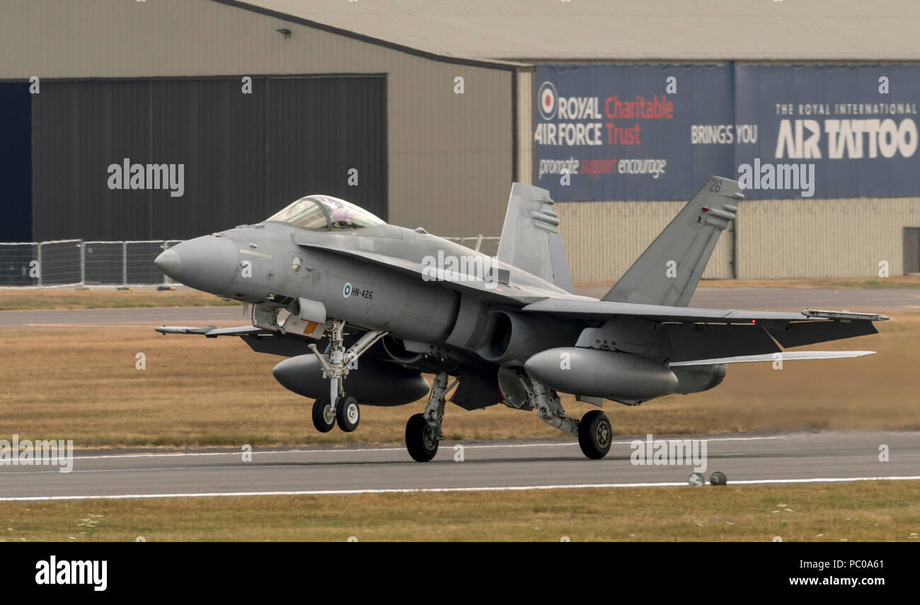 Boeing F/A 18C Hornet, Finnish Air Force Stock Photo