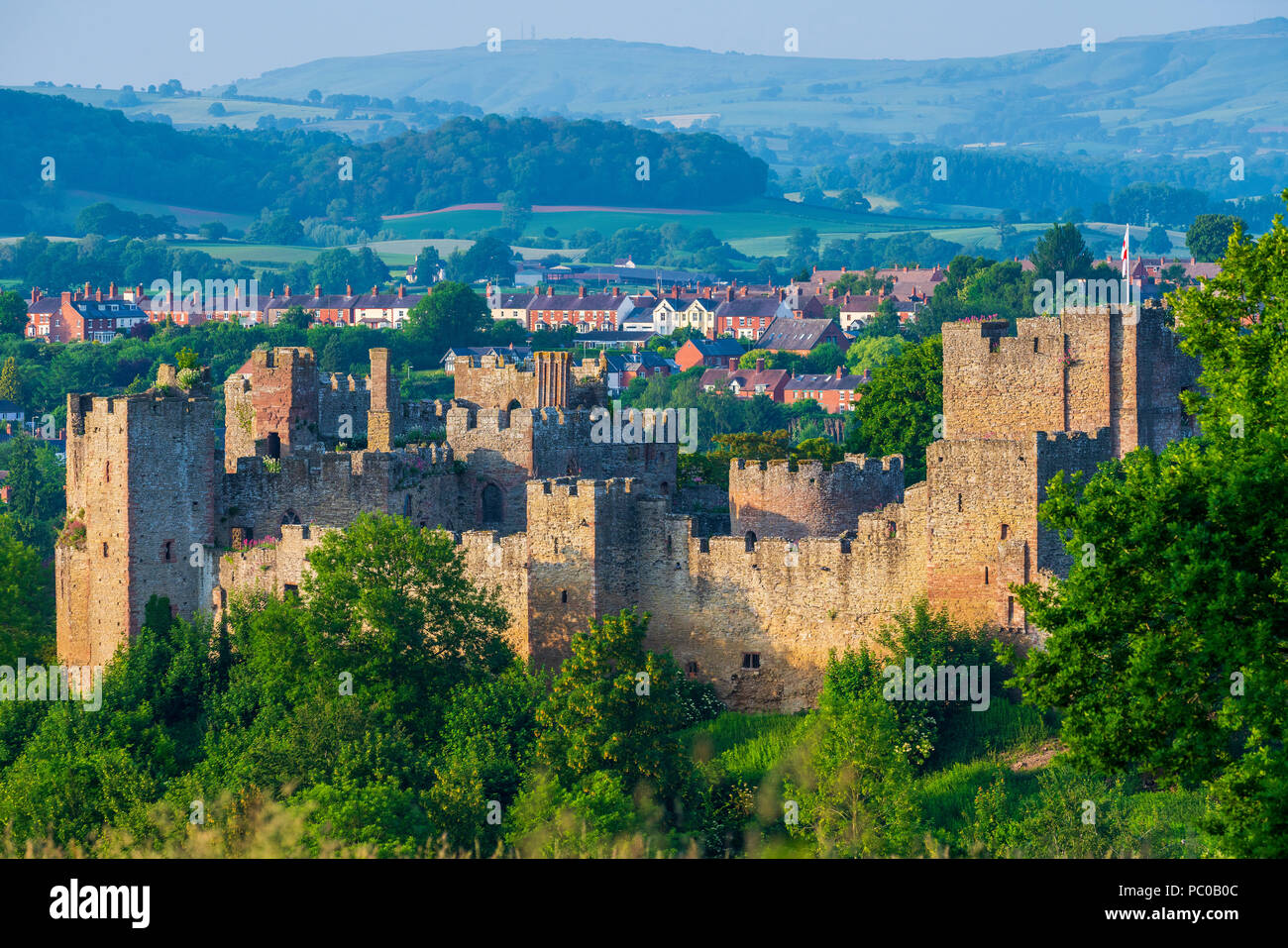 Ludlow Castle, Shropshire, England, United Kingdom, Europe Stock Photo