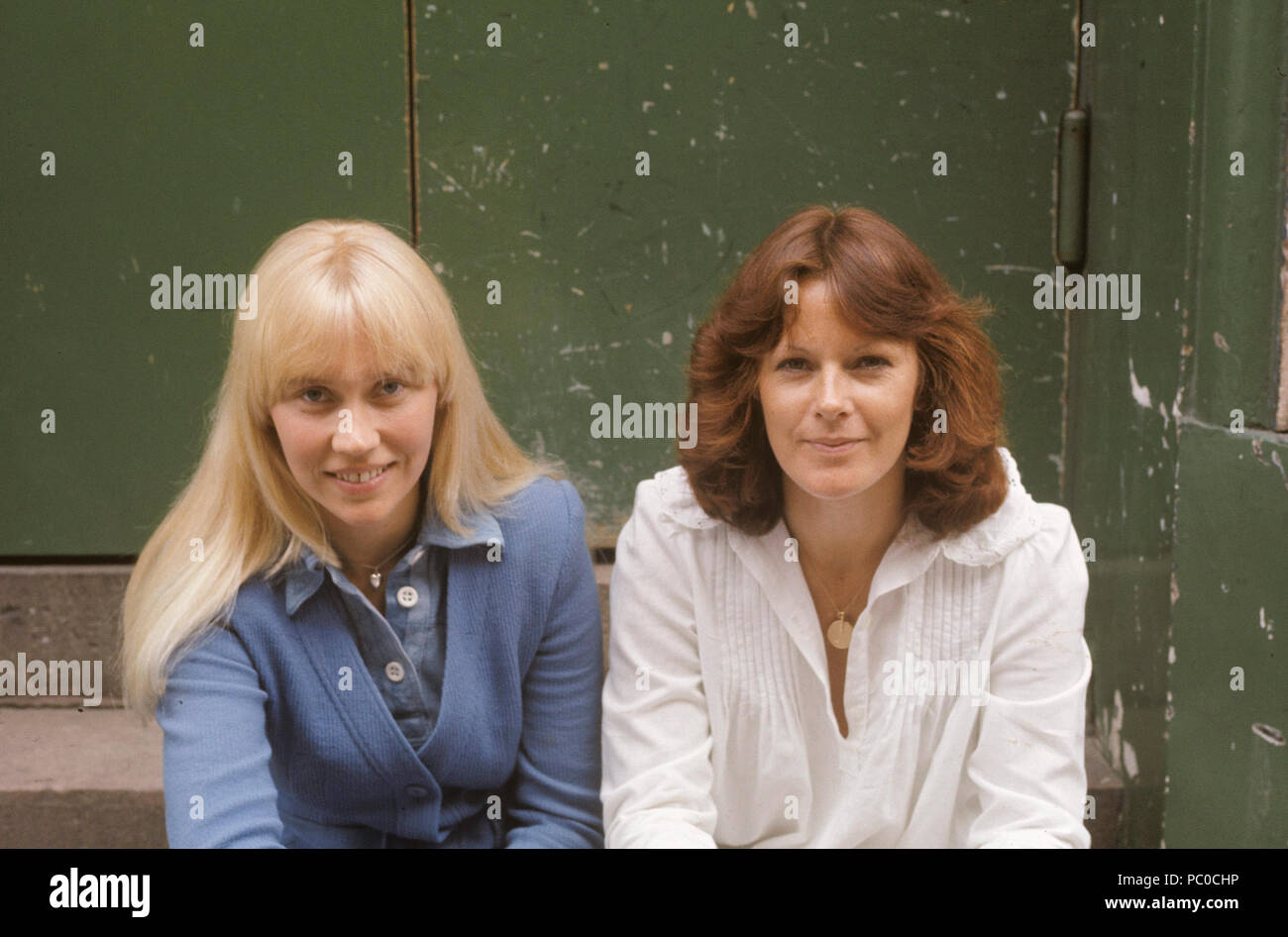 Abba Anni Frid Lyngstad And Agnetha Faltskog In The 1970s Stock Photo Alamy