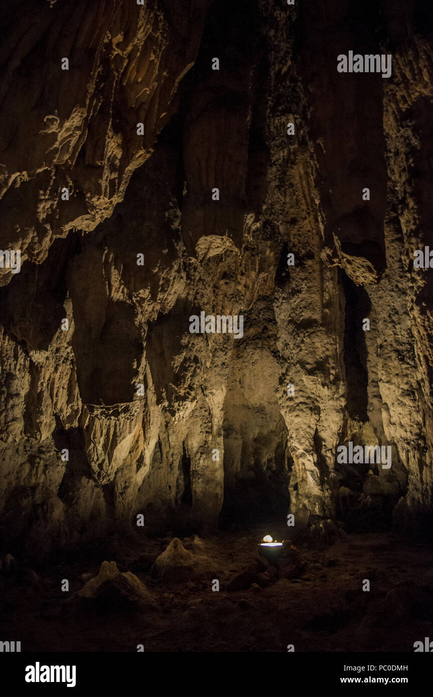 Plitvice, Croatia: rock formations, stalactites and stalagmites in the Caves of Barać, first recorded in 1699, near the village of Nova Kršlja Stock Photo