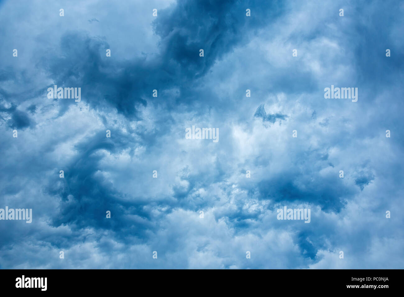Nice blue stormy clouds Stock Photo