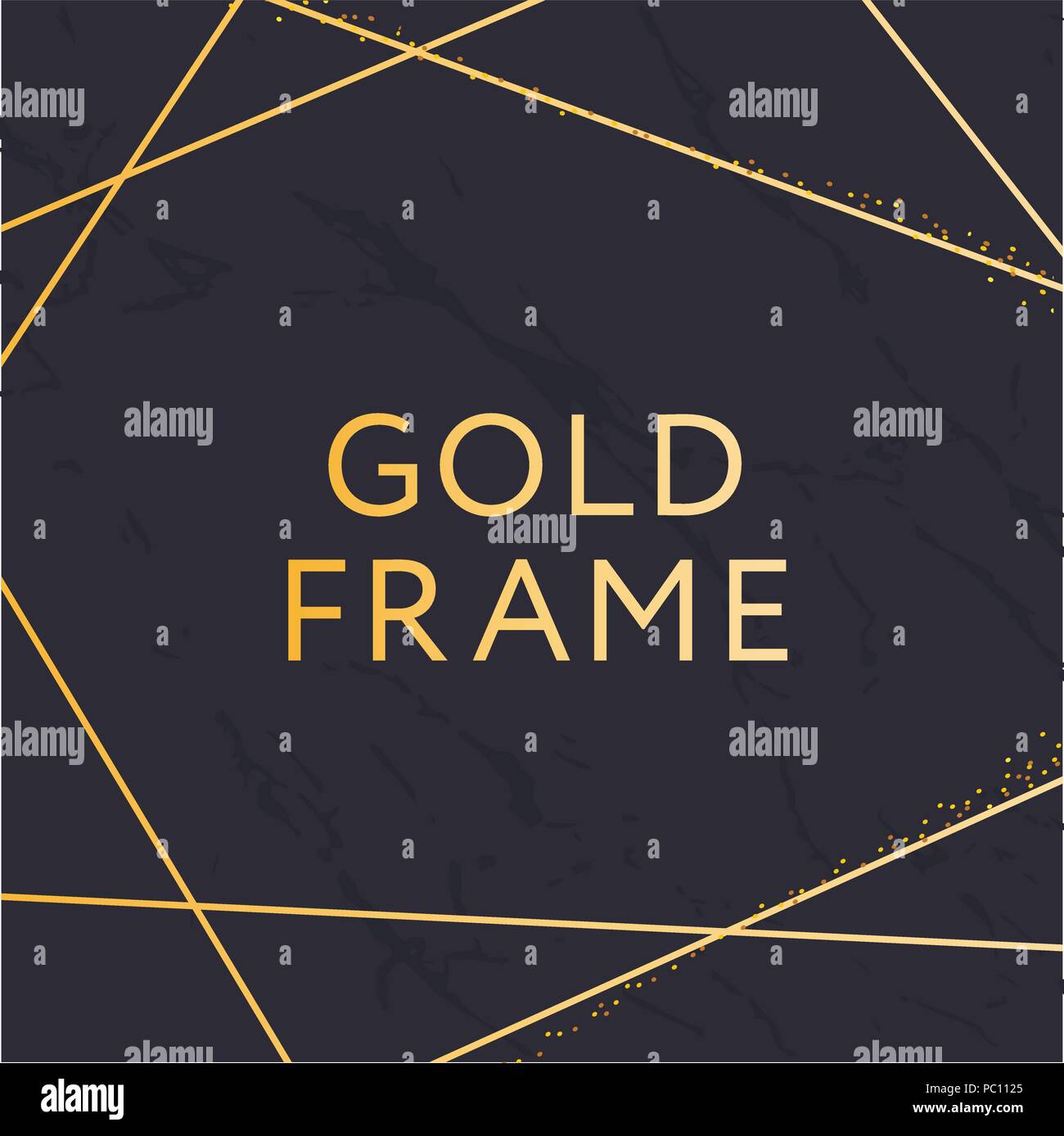 Gold frame border simple Stock Vector Images Alamy