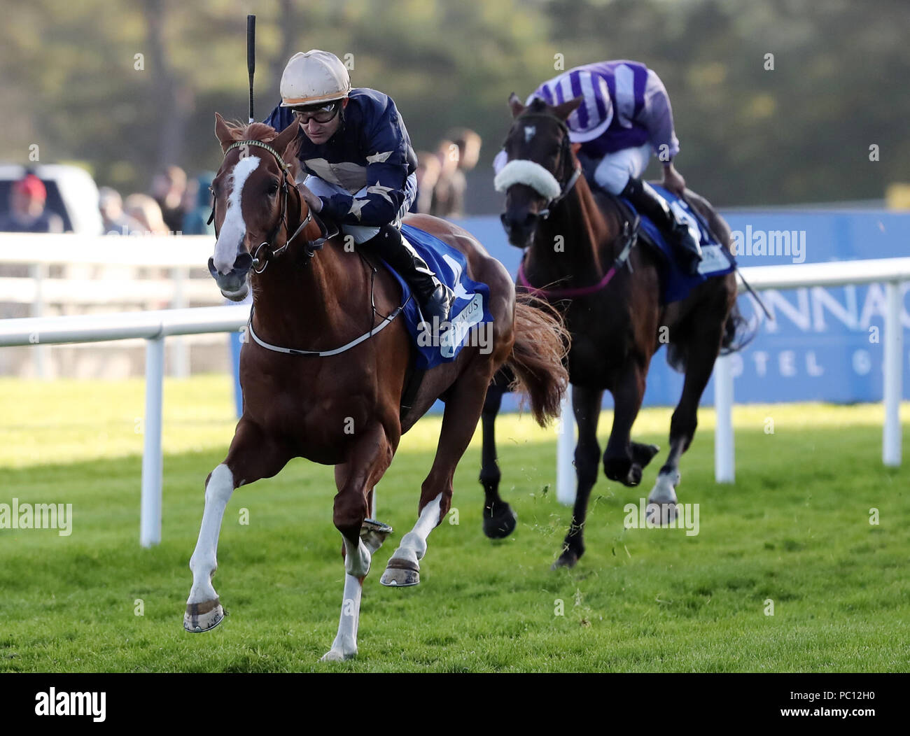 Baba Boom ridden by Shane Foley wins The Eventus Handicap during day one of the Galway Summer Festival at Galway Racecourse. Stock Photo