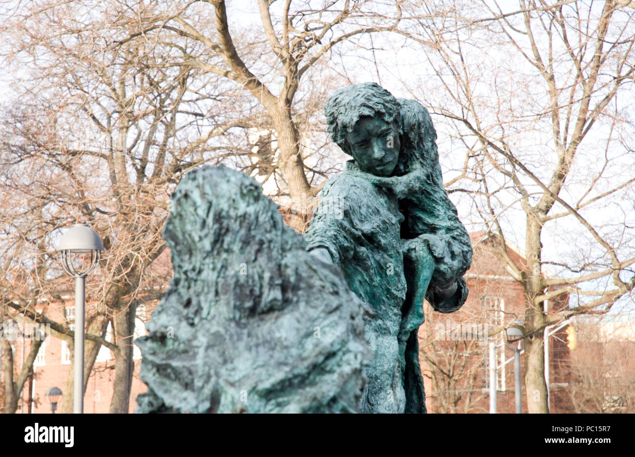 Irish Potato Famine memorial Harvard Stock Photo