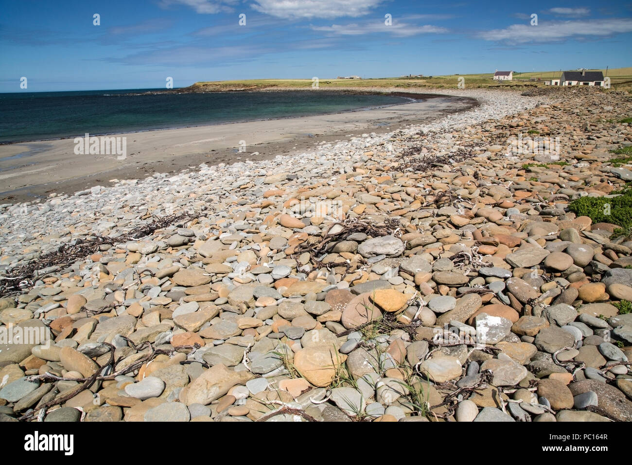 view of beach near Kirkwall, Orkney islands, Scotland Stock Photo