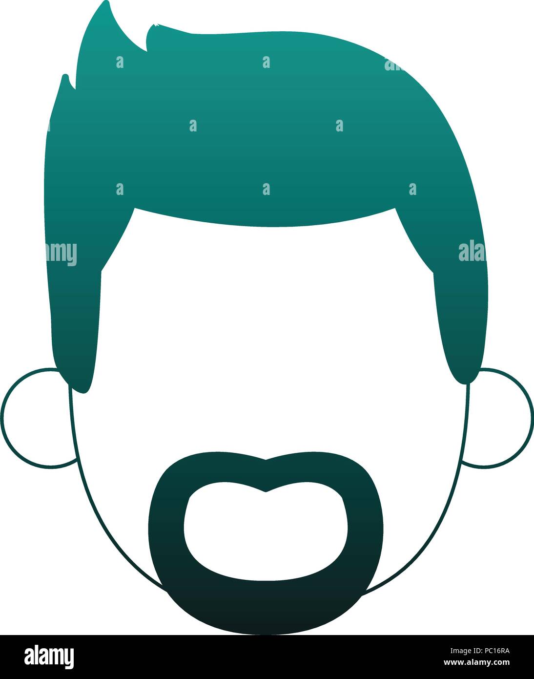 Man faceless head vector illustration graphic design Stock Vector Image ...