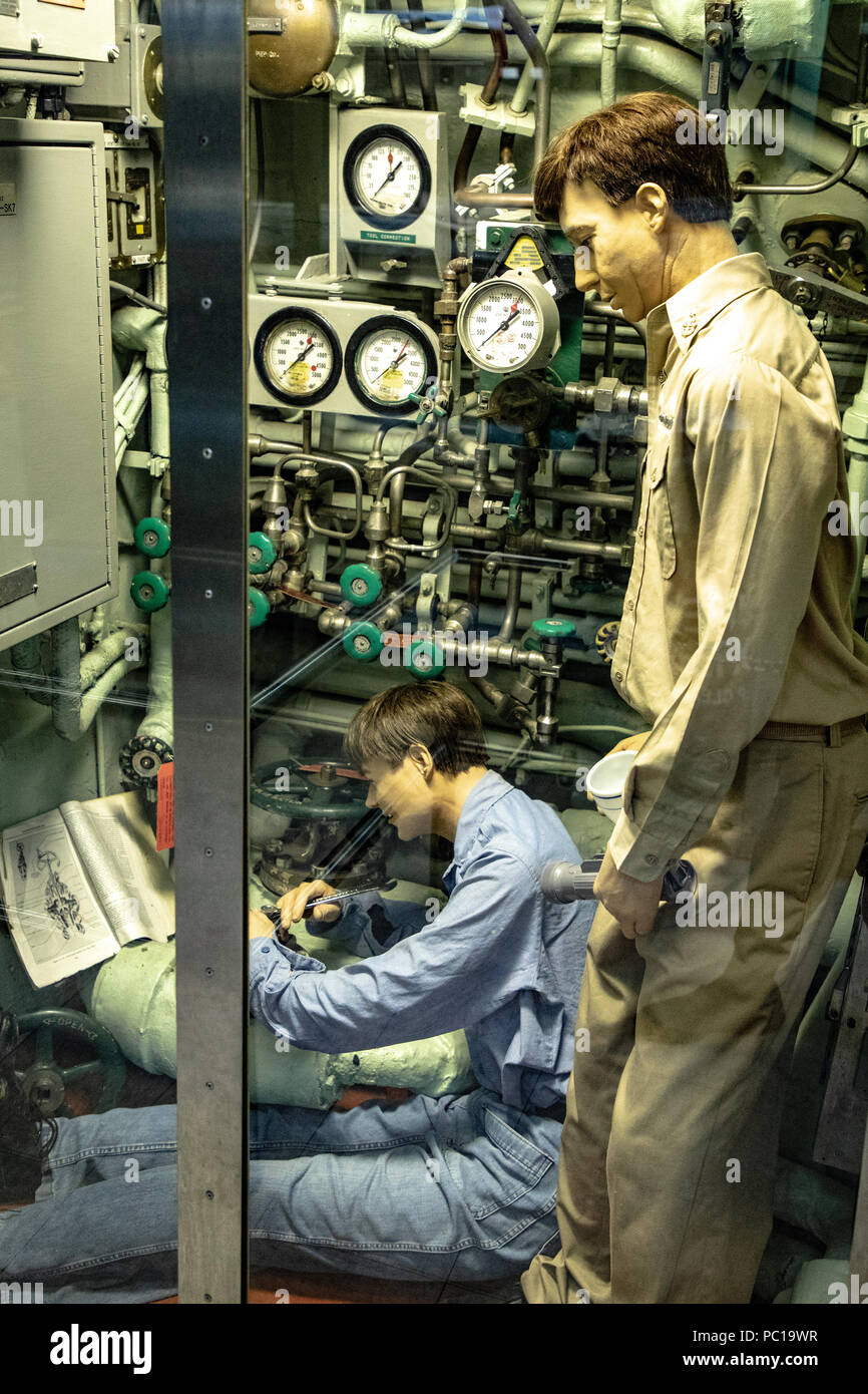 Submarine Naval History, USS Nautilus, Museum Establish 1955 Stock