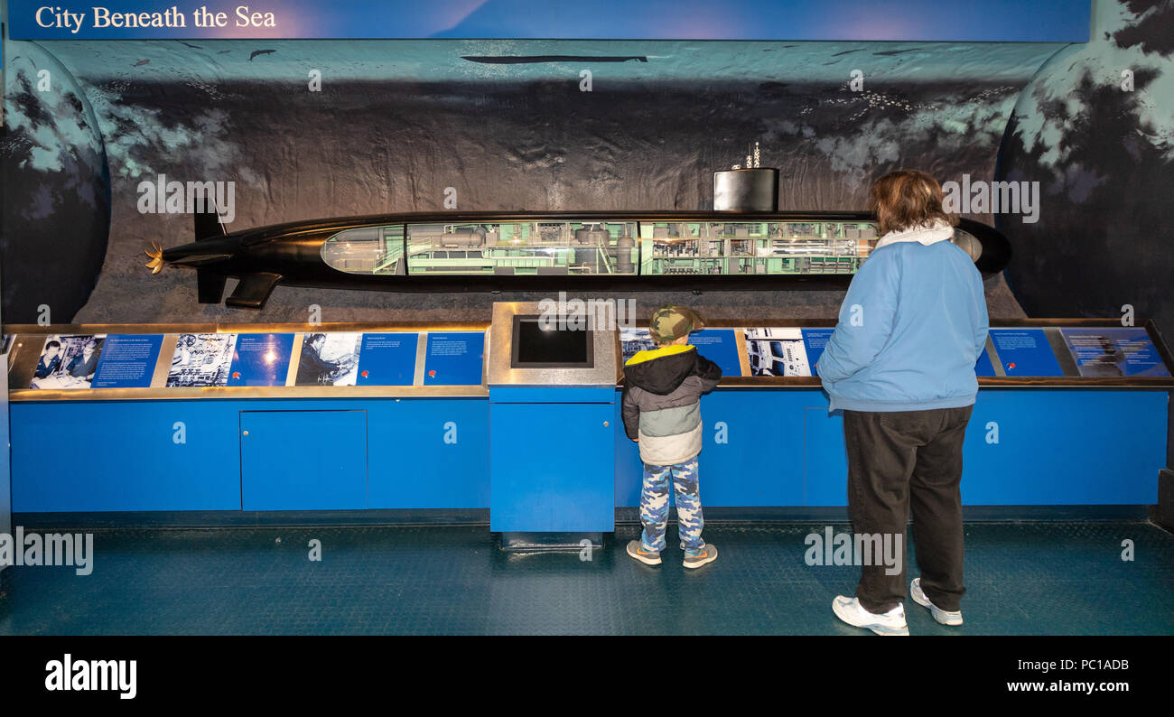Submarine Naval History, USS Nautilus, Museum Establish 1955 Stock